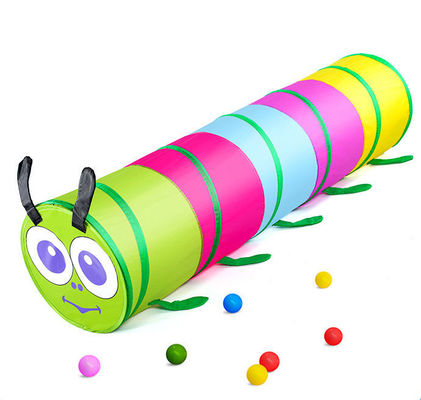 130MM 100MM 야외 야영 텐트 팝업 놀이 텐트와 터널 폴리에스테르 직물